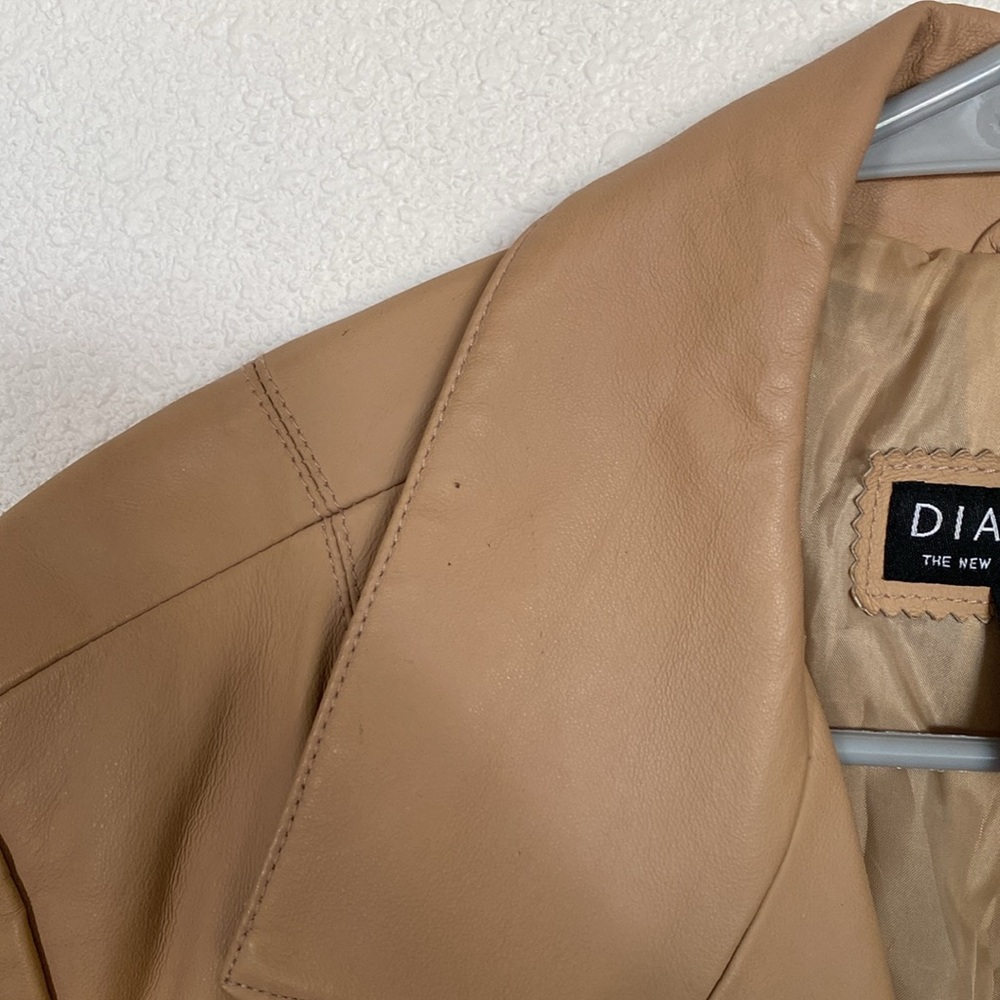 🖤Y2K structured LEATHER‎ coat - Picture 6 of 8